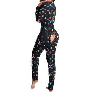 KF472 Black Flap Bottom Long Adult Onesie